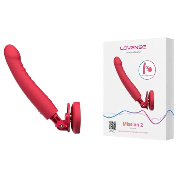 Lovense Mission 2 - smart vibrator med sugkopp (röd)