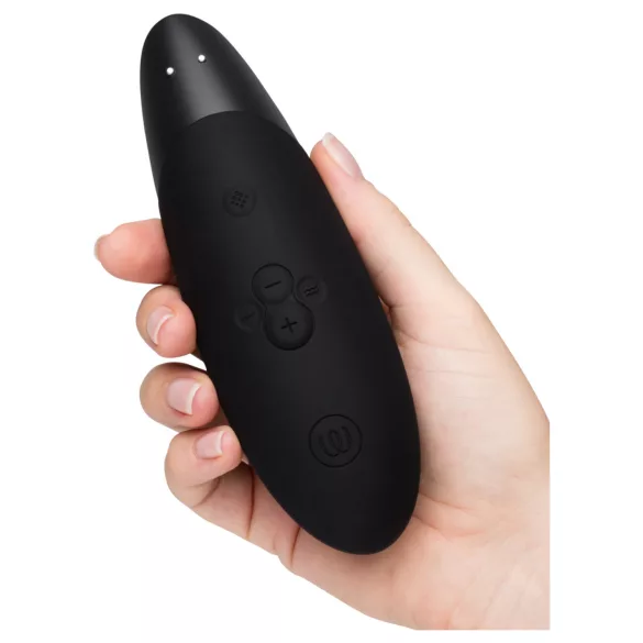 Womanizer Enhance 2-i-1 luftvågsklitorisstimulator + vibrator (svart)