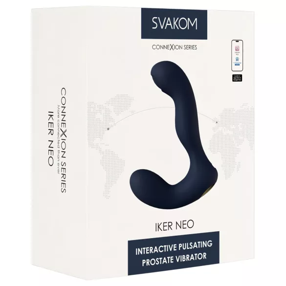 Svakom Iker Neo - interaktiv pulserande analvibrator - blå