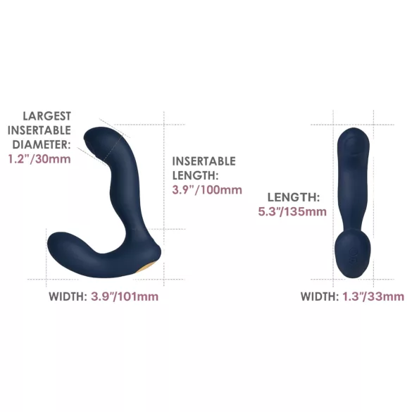 Svakom Iker Neo - interaktiv pulserande analvibrator - blå