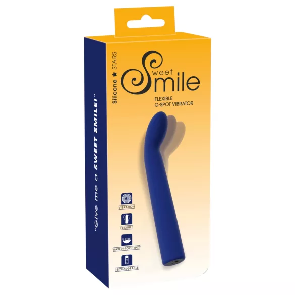 Smile - G-punktvibrator böjd - blå