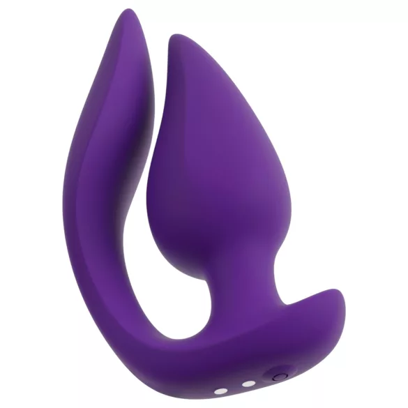 Smile - dubbel analvibrator och klitorisstimulator - lila