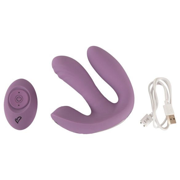 Beau Coeur Mireva - vibrator med tre armar - fjärrstyrd - lila