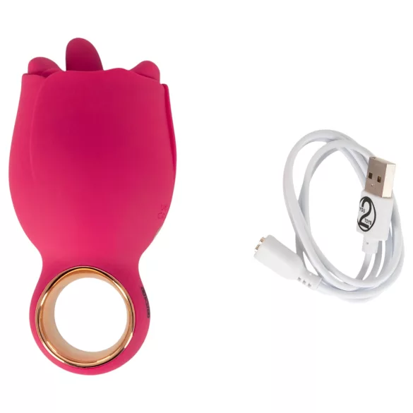 You2Toys Oral Fun - tungformad klitorisstimulator vibrator (rosa)