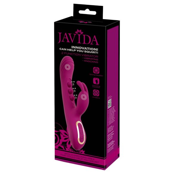 Javida - vibrator med kulor och klitorisarm - lila