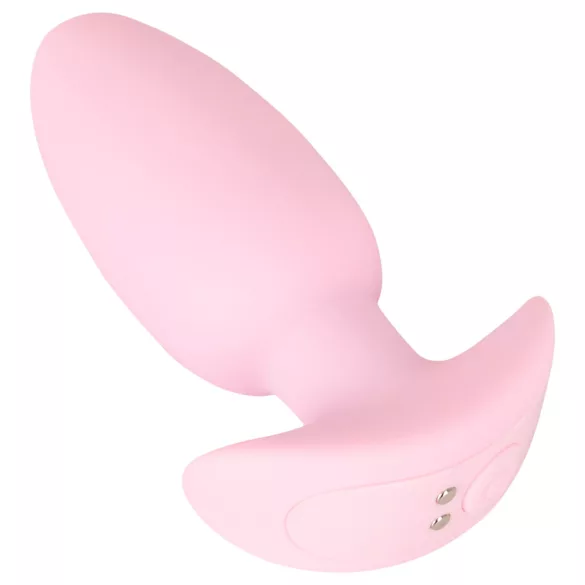 Cuties Mini - analplugg med vibration - silikon rosa
