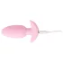 Cuties Mini - analplugg med vibration - silikon rosa