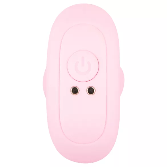Cuties Mini - analplugg med vibration - silikon rosa