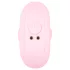 Cuties Mini - analplugg med vibration - silikon rosa
