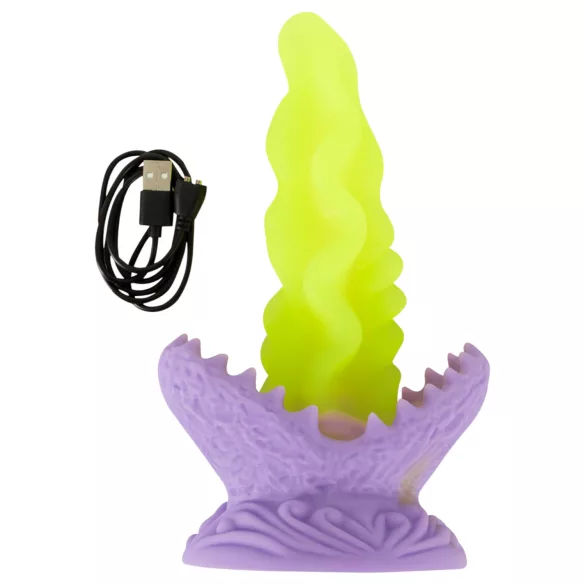Beasty Cocks - dildo med ljuseffekt - självlysande - grön