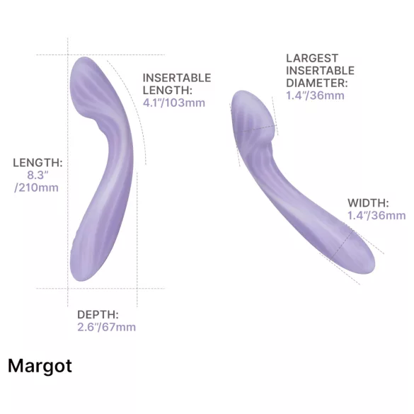 Svakom Margot - G-punktsvibrator med 2 motorer (lila)