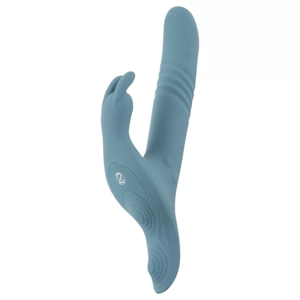 You2Toys - 3-delad påsättningsbar kanin‑stötdildo med fjärrkontroll (blå)