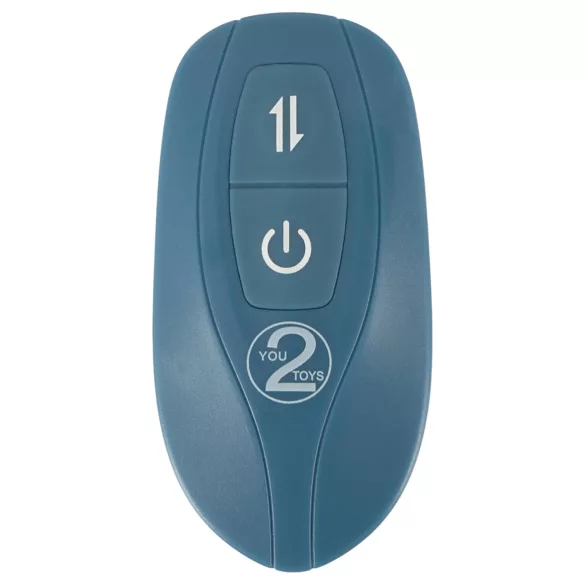 You2Toys - 3-delad påsättningsbar kanin‑stötdildo med fjärrkontroll (blå)