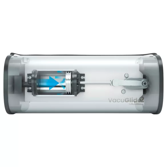 VacuGlide 2 - automatisk, nätansluten lyxig masturbator för män (silver)