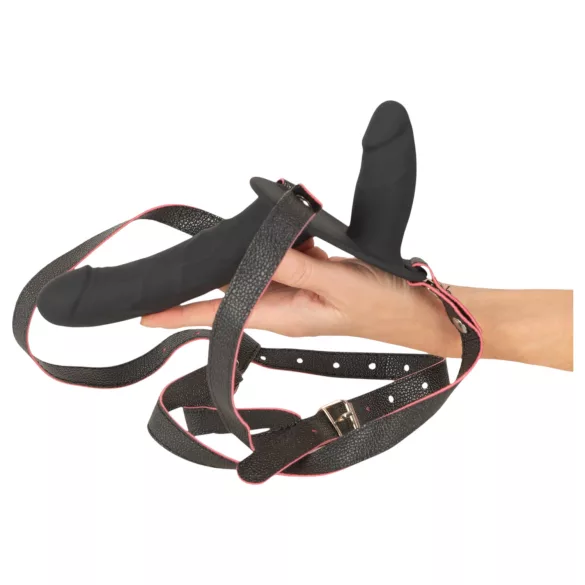 You2Toys - fjärrstyrd dubbel påsättningsbar vibrator (svart)