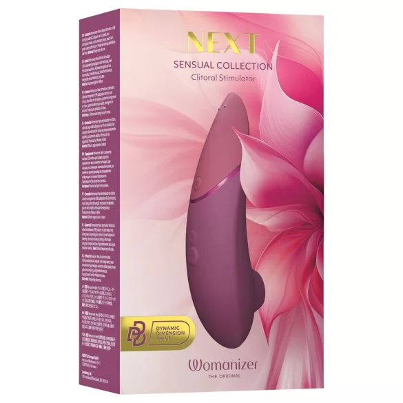 Womanizer Next - lufttrycksvibrator för klitoris - uppladdningsbar - rosa