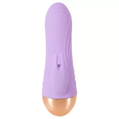   Cuties - uppladdningsbar, vattentät mini klitorisvibrator med arm (lila)