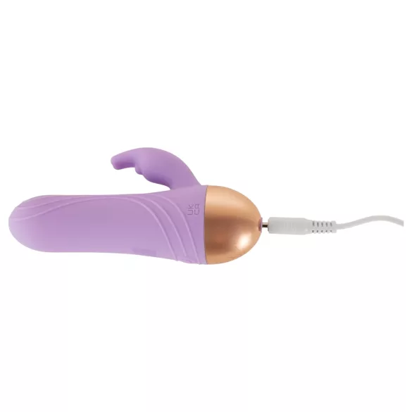 Cuties - uppladdningsbar, vattentät mini klitorisvibrator med arm (lila)