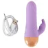 Cuties - uppladdningsbar, vattentät mini klitorisvibrator med arm (lila)