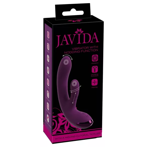 Javida - kaninformad G-punkts- och klitorisstimulator (lila)