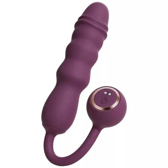 Javida - uppladdningsbart vibrationsägg med stötfunktion (lila)