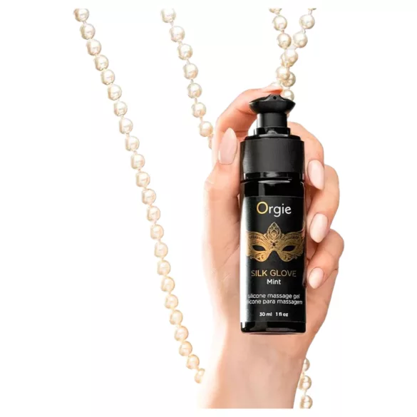 Orgie Pearls Lust - pärlhalsband med massagegel 30ml