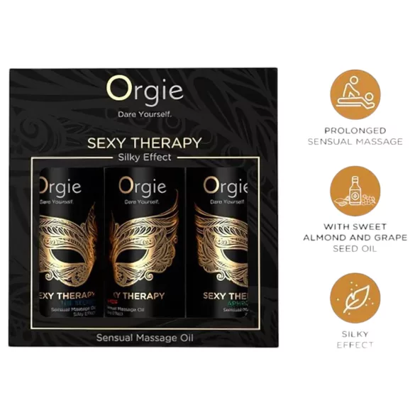 Orgie - massageoljeset - känslig/erotisk massage - 3x30ml