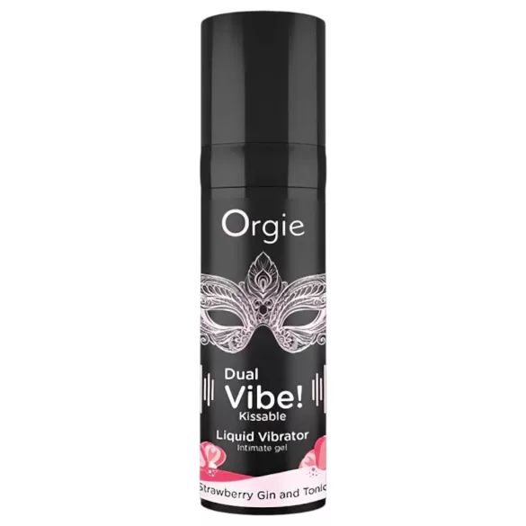 Orgie Dual Vibe - unisex flytande vibrator - Jordgubb - Gin & Tonic (15 ml)