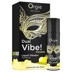   Orgie Dual Vibe - unisex flytande vibrator - Gin Tonic (15 ml)