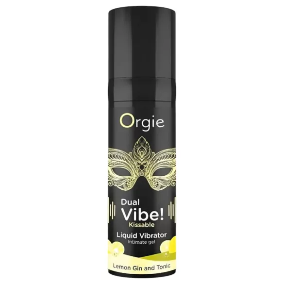 Orgie Dual Vibe - unisex flytande vibrator - Gin Tonic (15 ml)