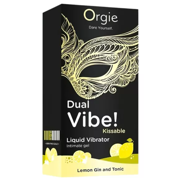 Orgie Dual Vibe - unisex flytande vibrator - Gin Tonic (15 ml)