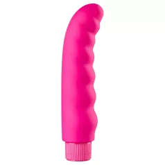 Baseks - vågig vibrator (rosa) - 16 cm