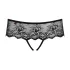Obsessive Merossa - öppen stringtrosa med strass - svart - 2XL/3XL