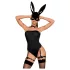 Obsessive - kanindräkt dam - sexig bunny kostym - svart
