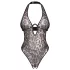 Obsessive Addia - leopardmönstrad öppen body - L/XL
