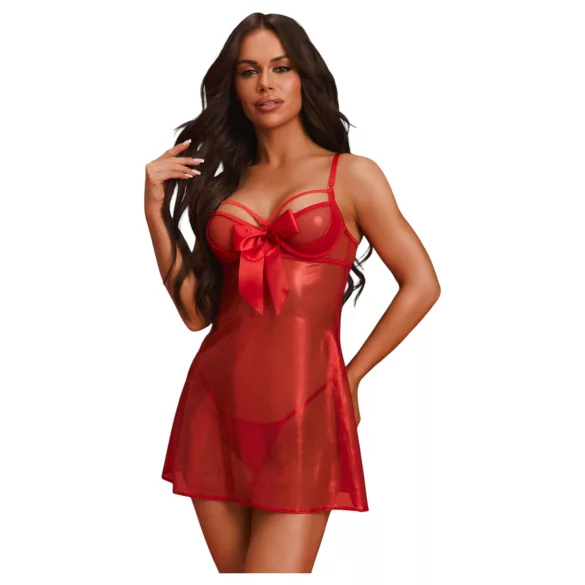Obsessive Gifty - babydoll och trosa set (röd)