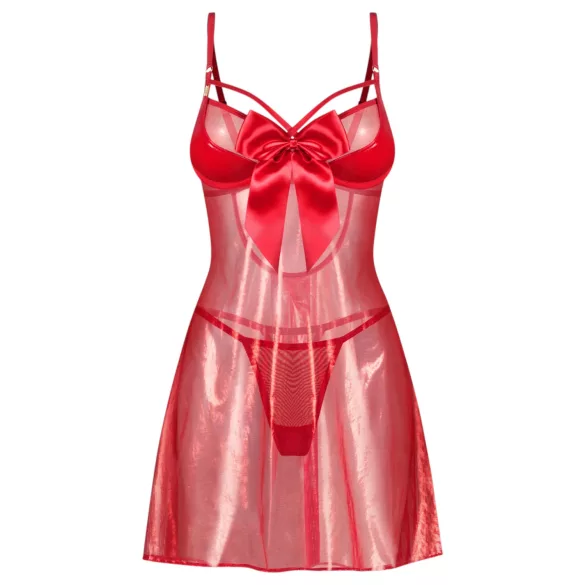 Obsessive Gifty - babydoll och trosa set (röd)