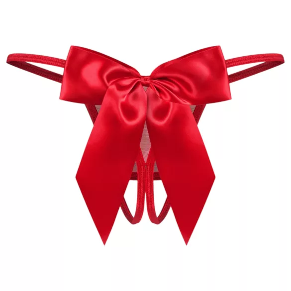 Obsessive Gifty - öppen trosa (röd) - 2XL/3XL