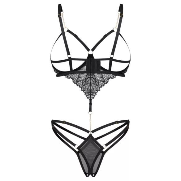 Obsessive Matildea - öppen body (svart) - L/XL