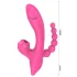 Erospace Sweet Play - G‑punktvibrator med analsond och sugfunktion (rosa)