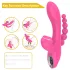 Erospace Sweet Play - G‑punktvibrator med analsond och sugfunktion (rosa)
