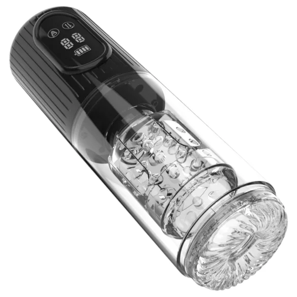 Men's Play - masturbator med rotation sug vibration - svart