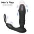 Men's Play - analvibrator med stötfunktion - svart