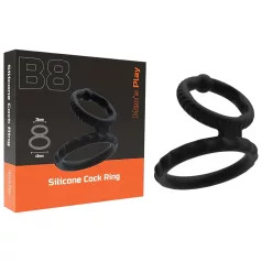 Men's Play - penisring med punggrepp - svart