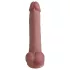 Erospace Natural Play - silikon-dildo 24 cm (hudfärgad)