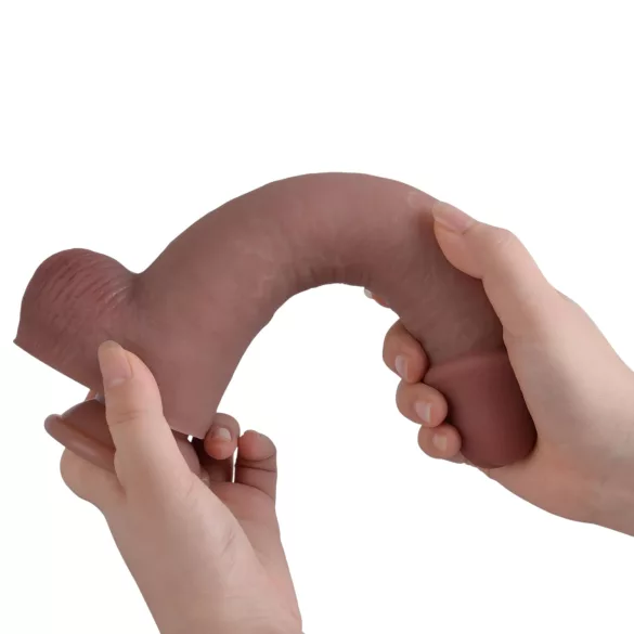 Erospace Natural Play - silikon-dildo 24 cm (hudfärgad)
