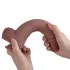 Erospace Natural Play - silikon-dildo 24 cm (hudfärgad)