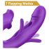 Sweet Play - G-punkt vibrator med tungfunktion - silikon lila