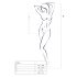 Passion BS035 - axelbandslös nätbody med öppen design (svart) - S-L