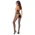 Passion BS048 - öppen nätcatsuit med halterneck - svart - S-L